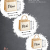 Jutetasche mit Vorderfach, Wunschtext – Bild 6