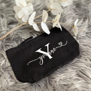 Kosmetiktasche mit Initial und Name