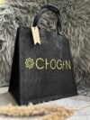 Jutetasche schwarz personalisiert Logo GeschenkStil