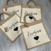 Jutetasche mit Vorderfach, Wunschtext – Bild 5