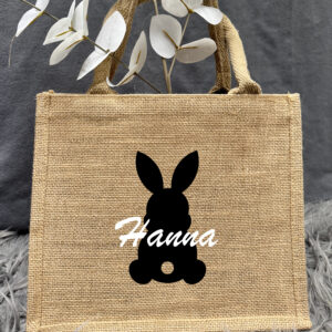 Jutetasche Osterhase