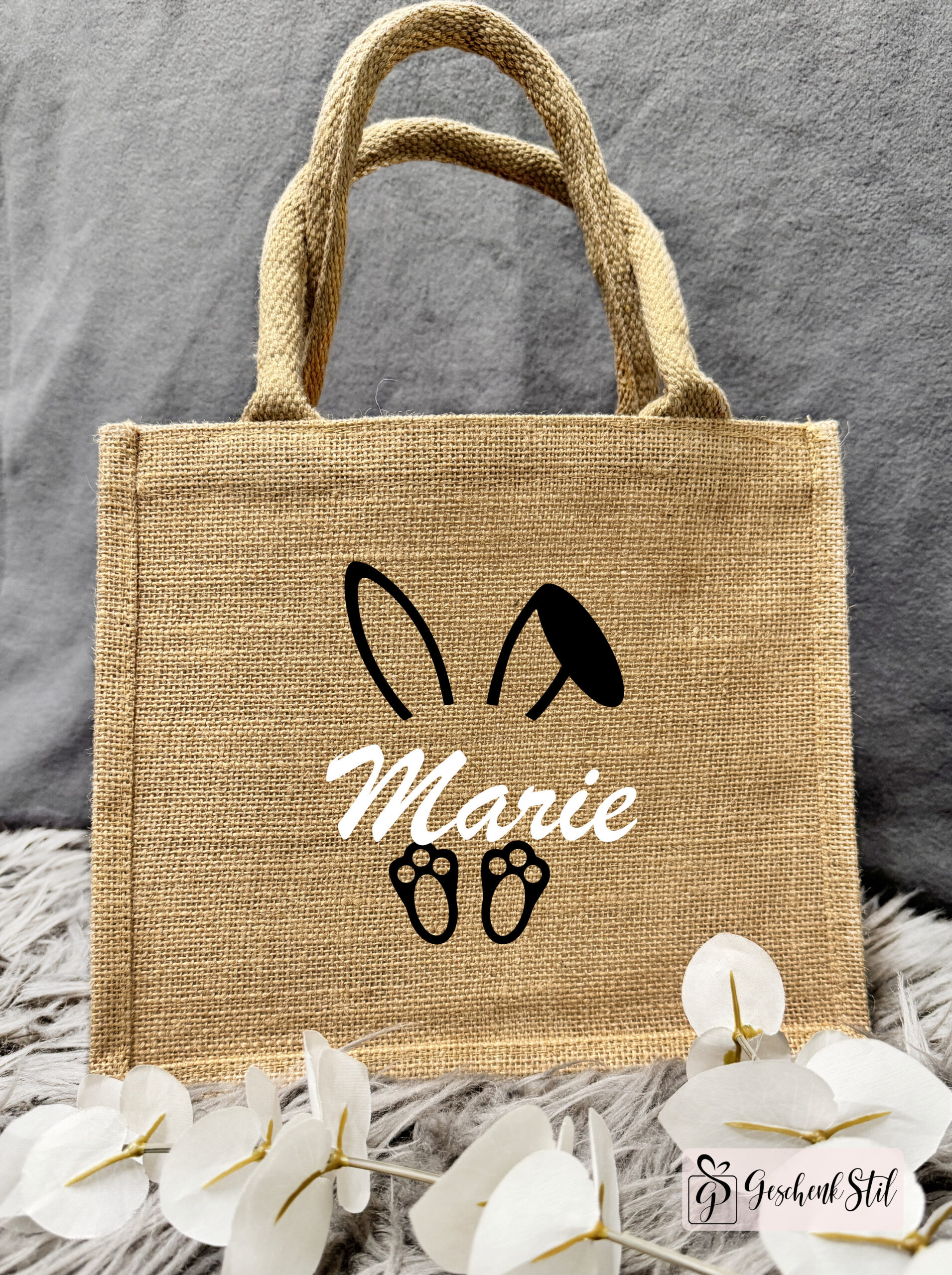 GeschenkStil Osterhase Jutetasche
