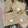 Jutetasche Abschied mit Wunschtext