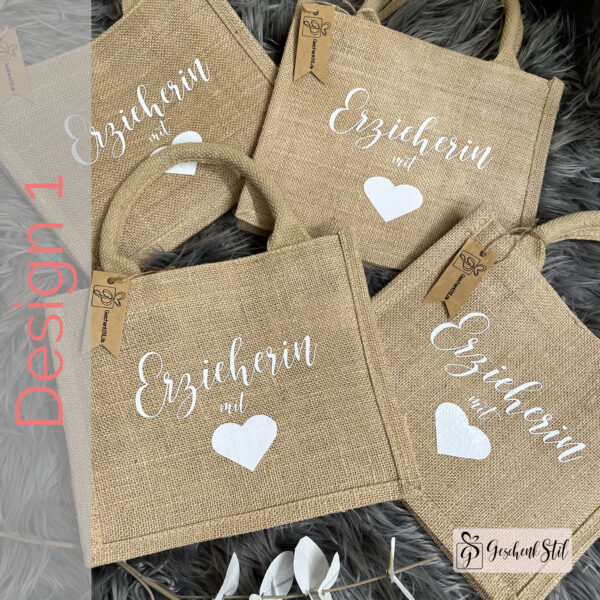 Jutetasche Abschied GeschenkStil