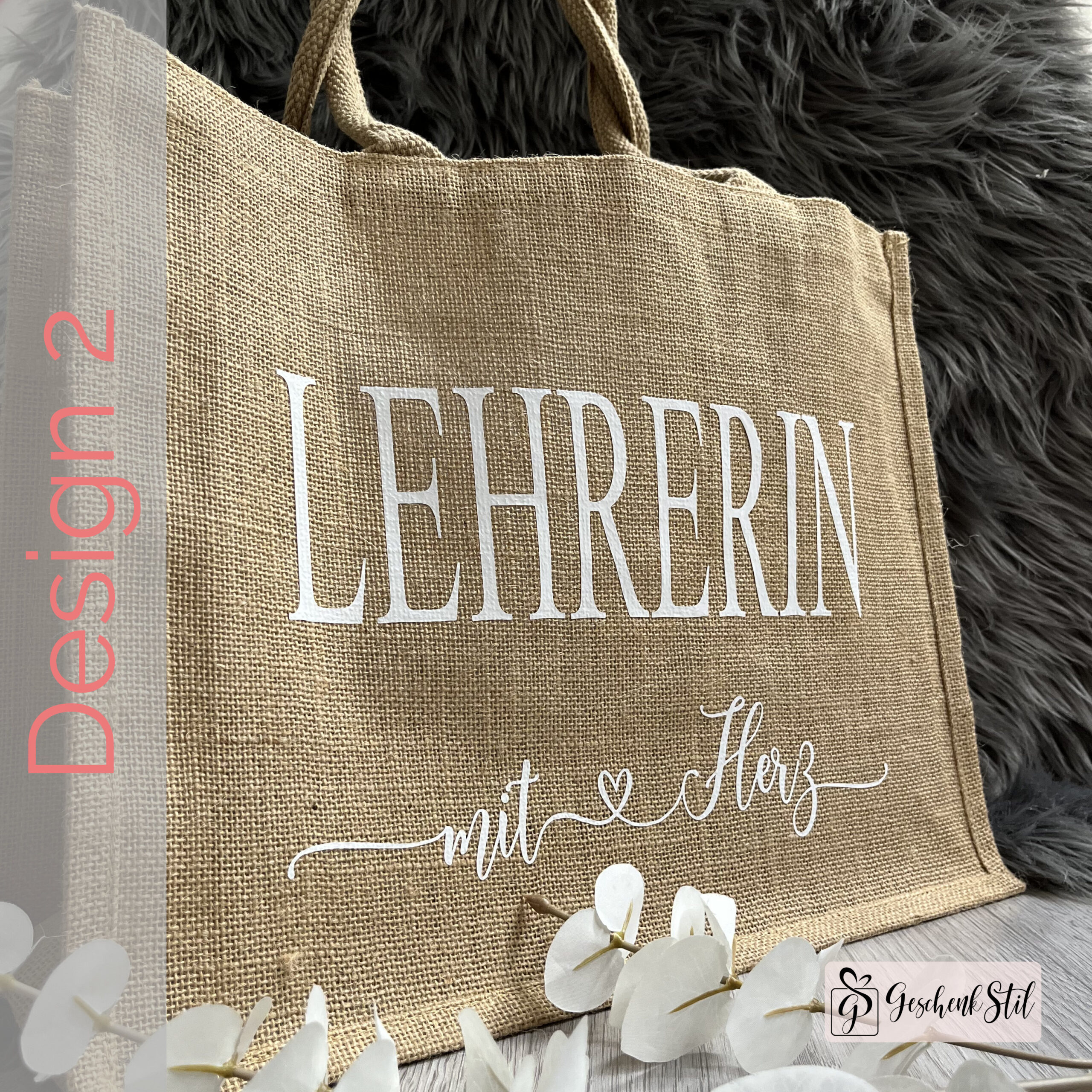 Jutetasche Abschied GeschenkStil