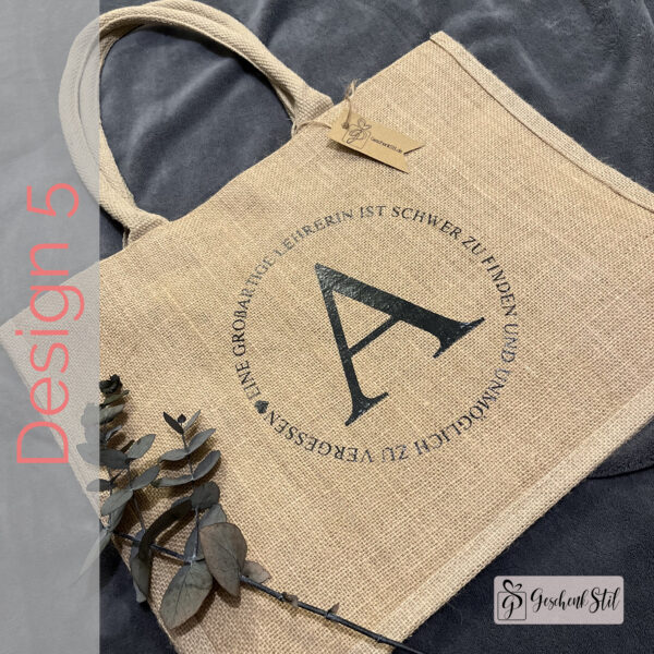 Jutetasche Abschied GeschenkStil
