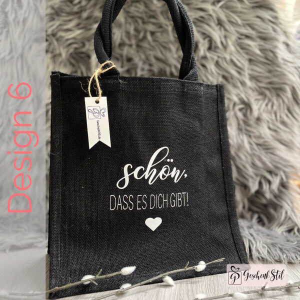 Jutetasche Abschied GeschenkStil