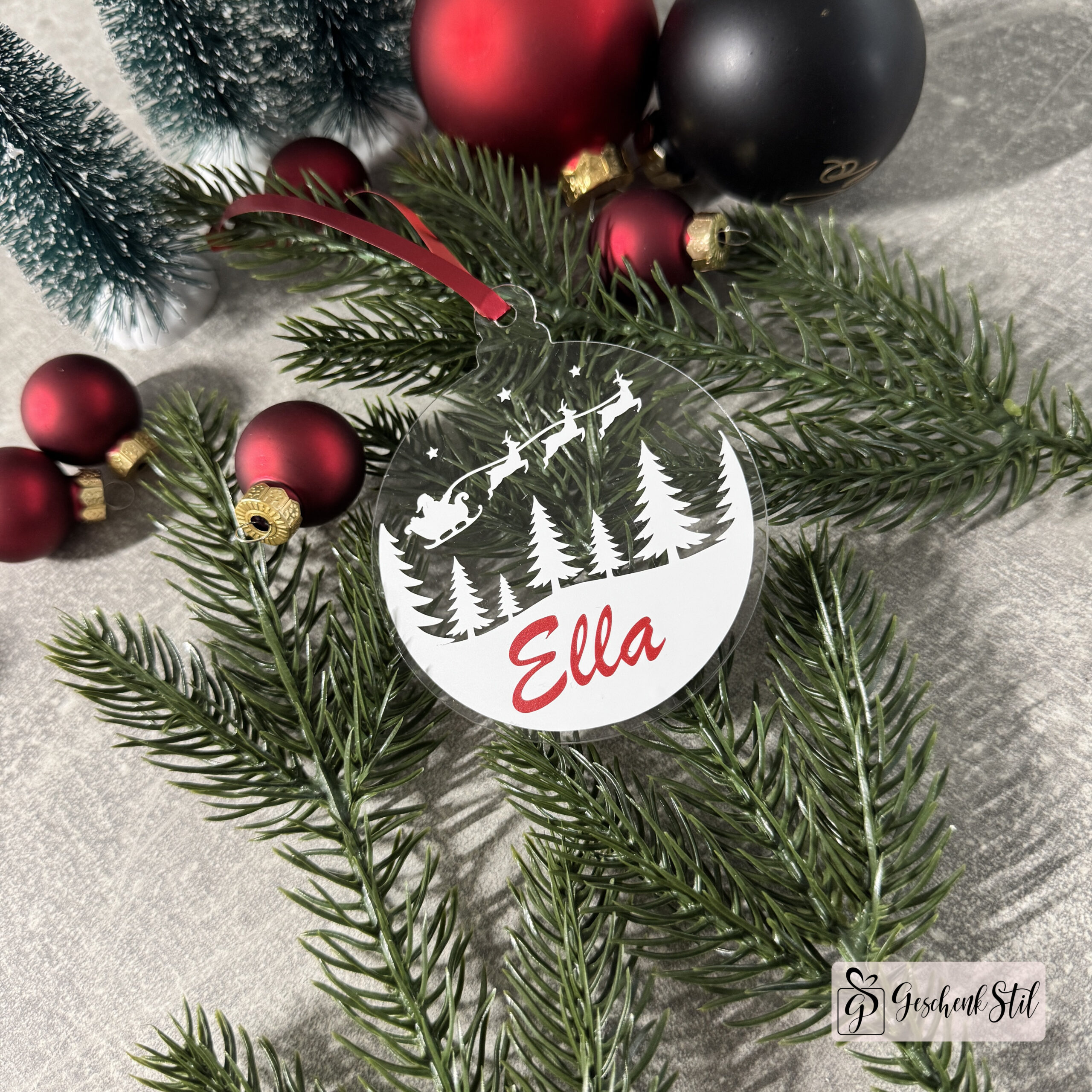 Weihnachten Baumanhänger personalisiert GeschenkStil