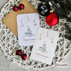 Weihnachtskarte personalisiert mit Namen