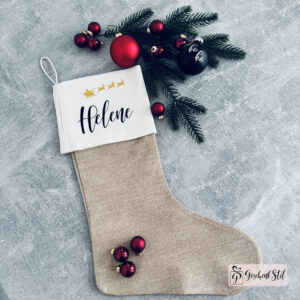 Weihnachtsstrumpf personalisiert mit Namen