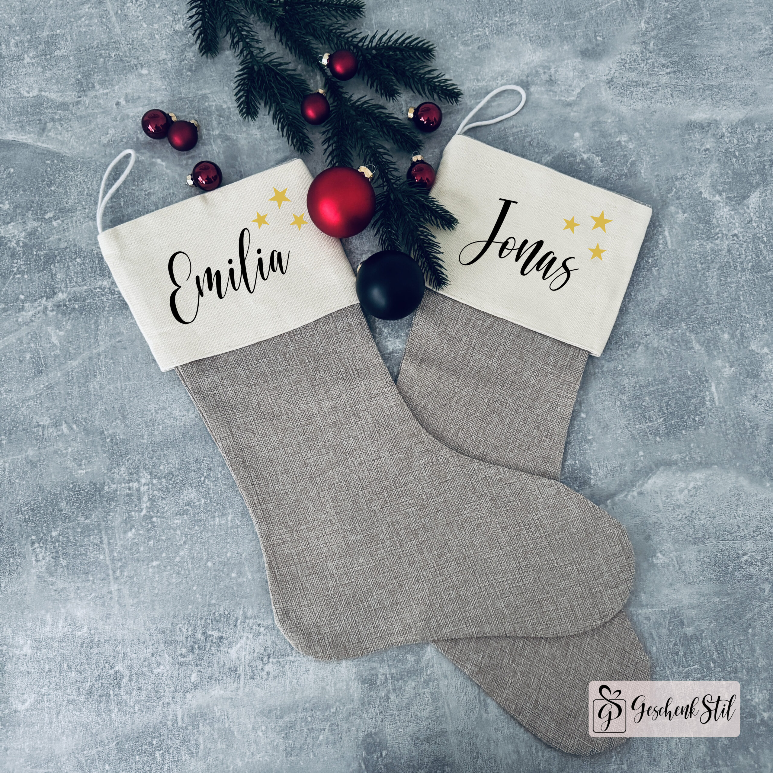Weihnachtsstrumpf personalisiert mit Namen Weihnachtsstrumpf personalisiert mit Namen – Bild 3
