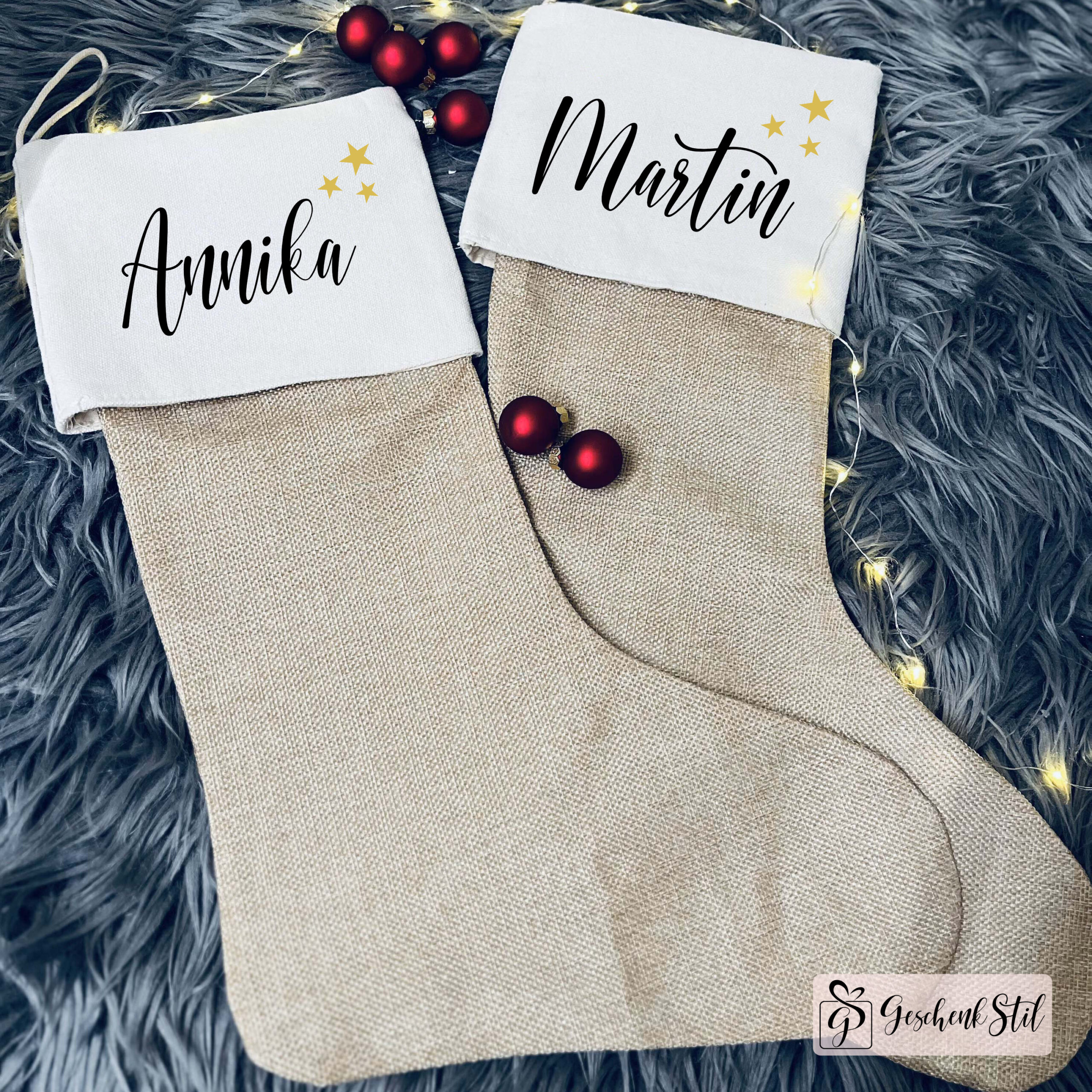 Weihnachtsstrumpf personalisiert mit Namen Weihnachtsstrumpf personalisiert mit Namen – Bild 5